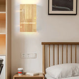 Luminaire mural bois style nordique chambre lit