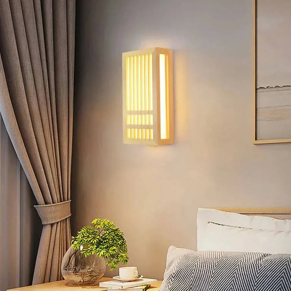 Luminaire Mural En Bois Style Nordique Chambre - Clowas.fr
