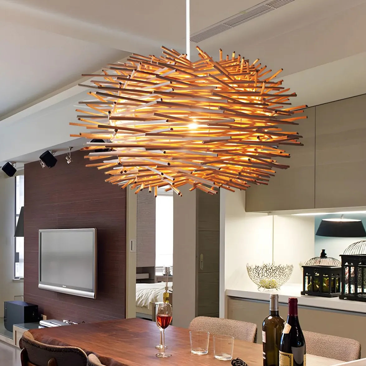 Stick Stick Spherical Salle Pendante Light