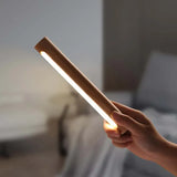 Lampe de lecture en bois rechargeable de chevet