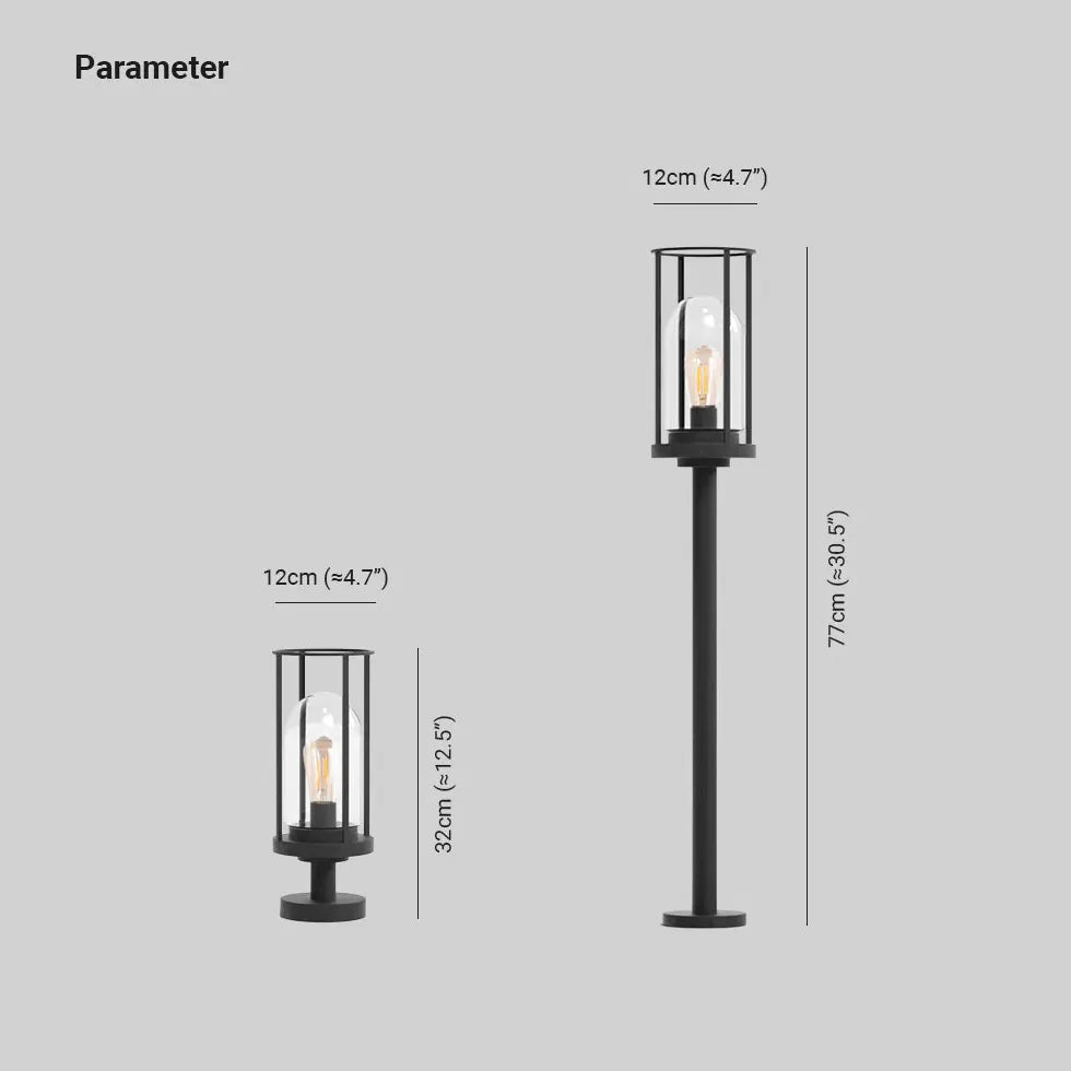 Borne d'éclairage extérieur LED pour jardin paysage