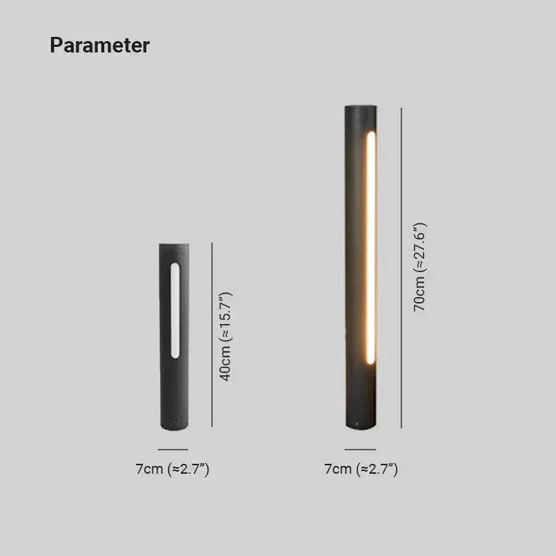 Lampadaire Extérieur De Jardin À Led Linéaire - Clowas.fr