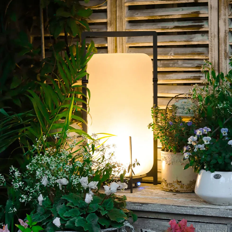 Lampadaire fonte exterieur solaire jardin étanche décoratif