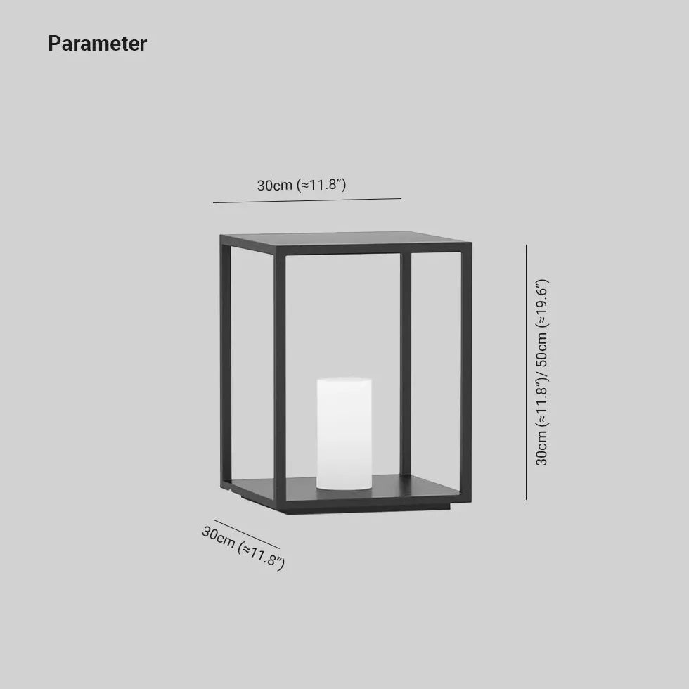 Lampadaire extérieur à LED de conception à cadre ouvert