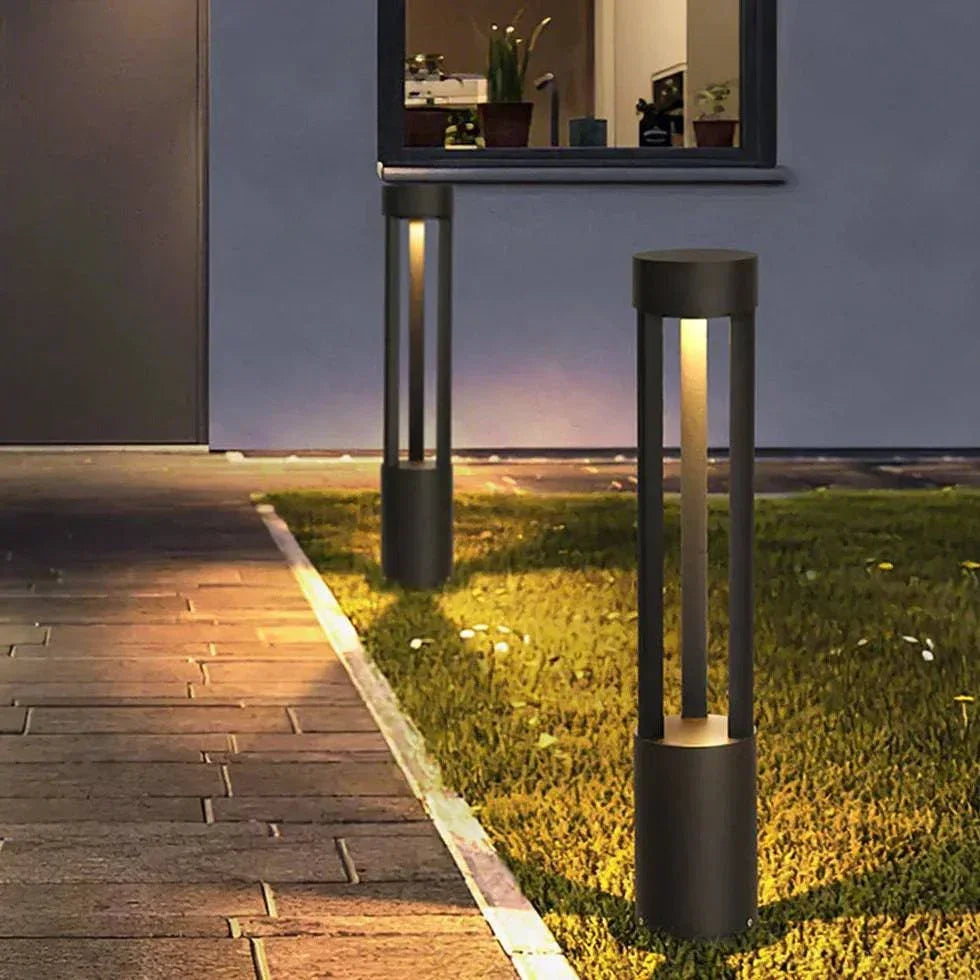 Borne D'Éclairage Extérieure À Led Creuse Noire - Clowas.fr