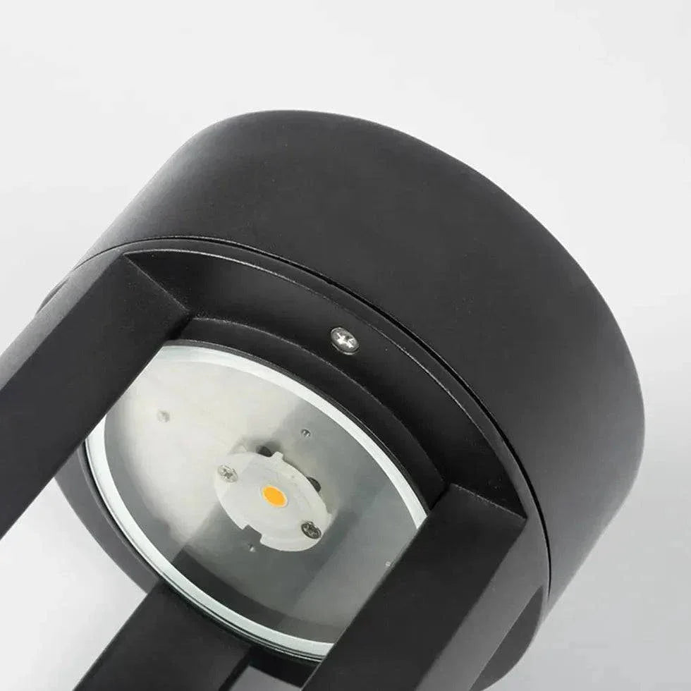 Borne D'Éclairage Extérieure À Led Creuse Noire - Clowas.fr