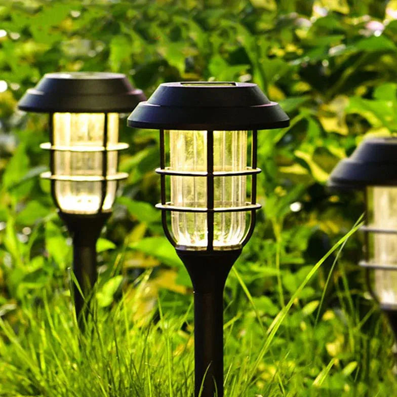 éclairage solaire extérieur jardin moderne lampes pelouse