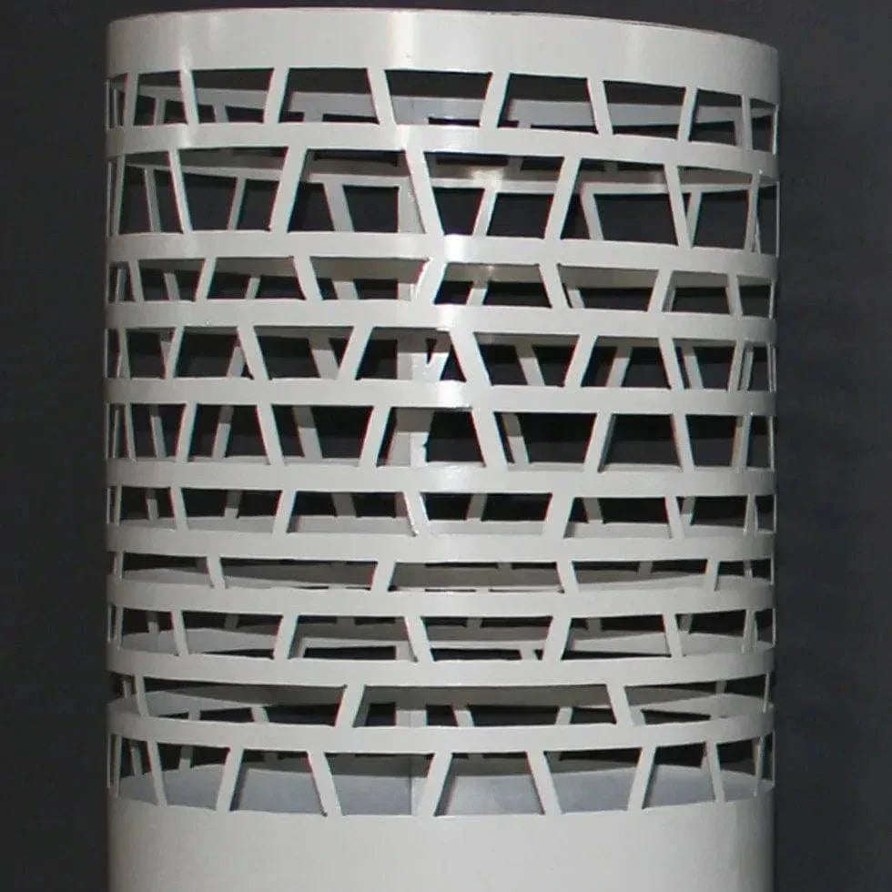 Lampadaire D'Extérieur Blanc Cylindrique Cut - Clowas.fr