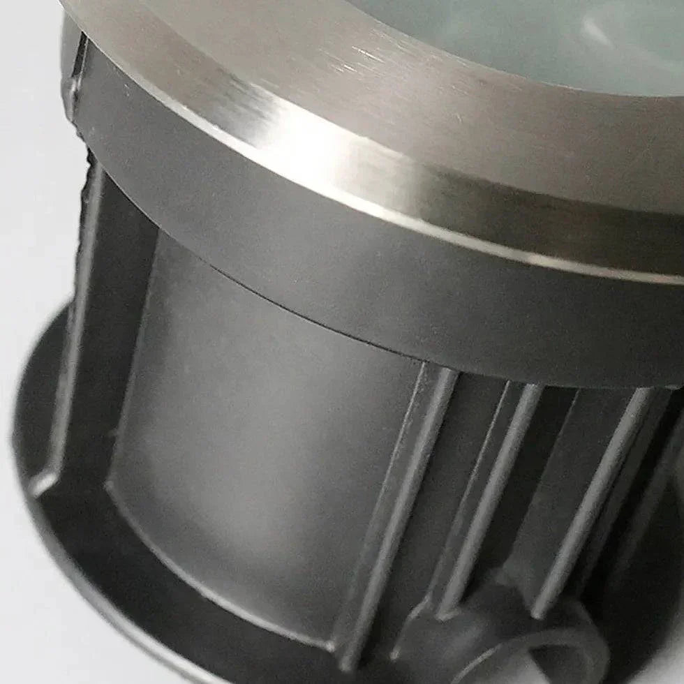 Luminaire Extérieur Rond À Led Au Sol En Acier Inoxydable - Clowas.fr