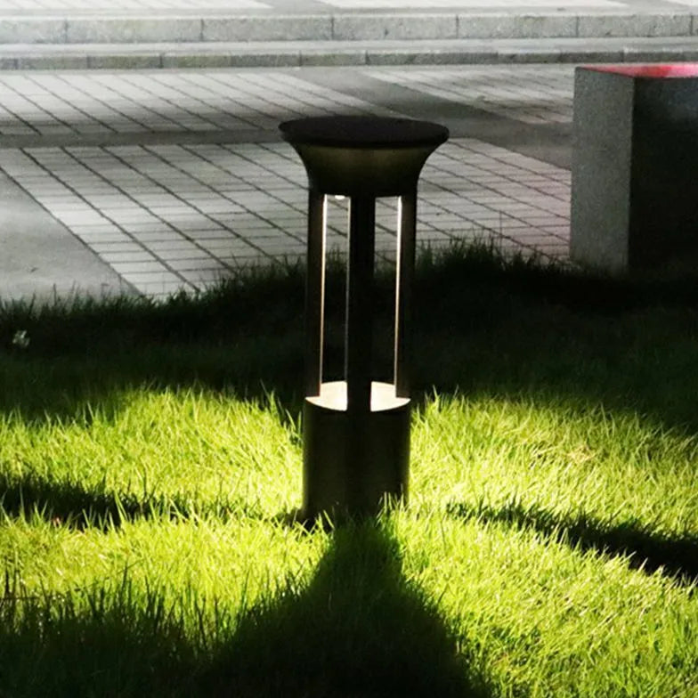 Bulb Hollow Solar Outdoor Bollard Lights