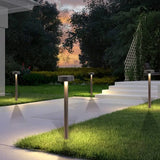 Disc Lampshade Black Bollard Lights