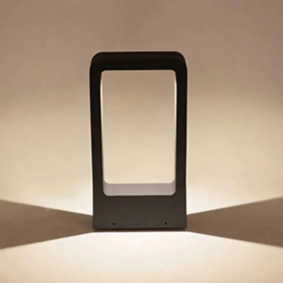 Borne D'Éclairage Led Rectangulaire Blanc Chaud - Clowas.fr