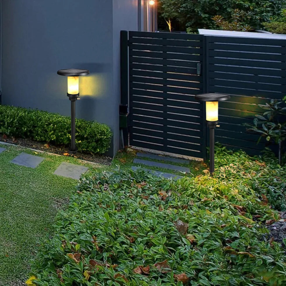 Réverbère de jardin LED à colonne de marbre