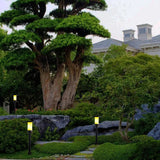 Réverbère de jardin LED à colonne de marbre