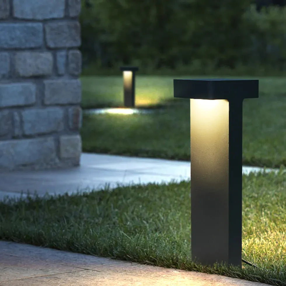 Double Head Square Led Bollard Lights