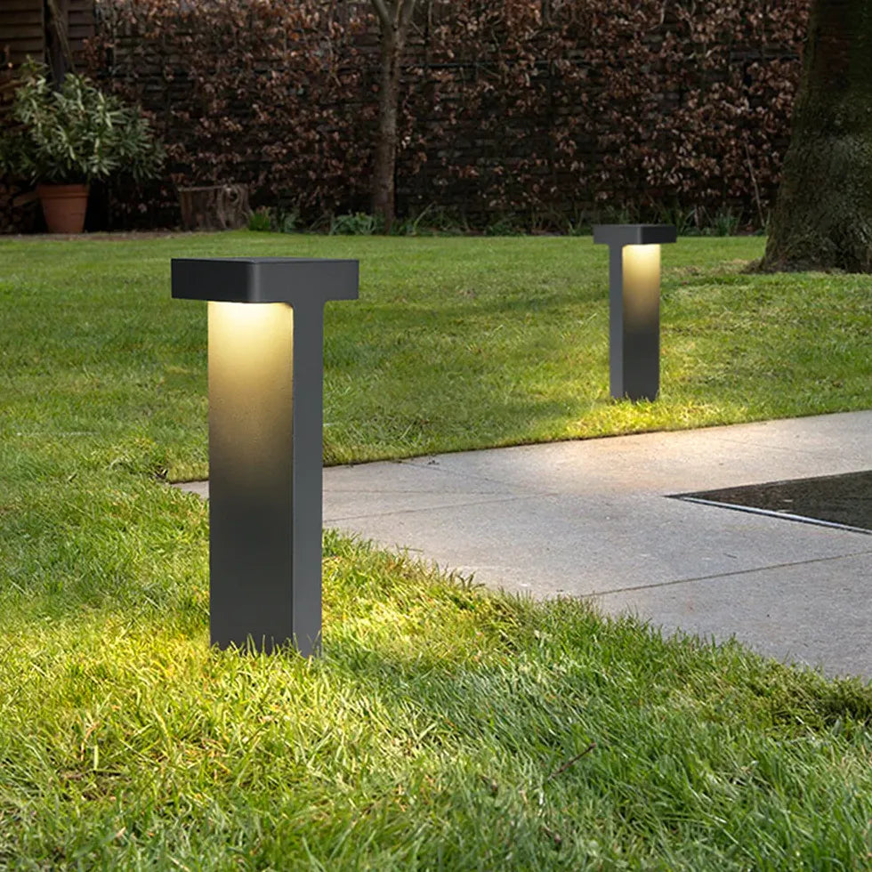 Double Head Square Led Bollard Lights