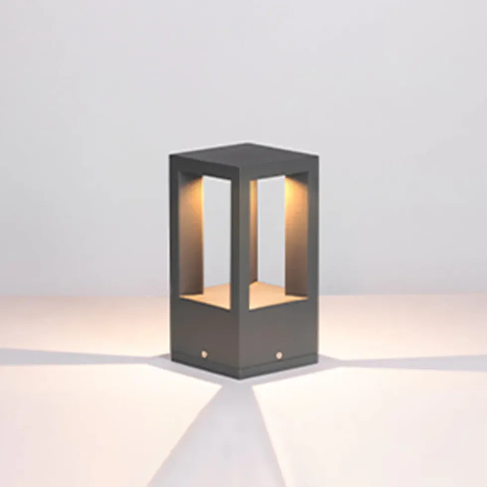 Rectangular with Sensor Garden Bollard Lights