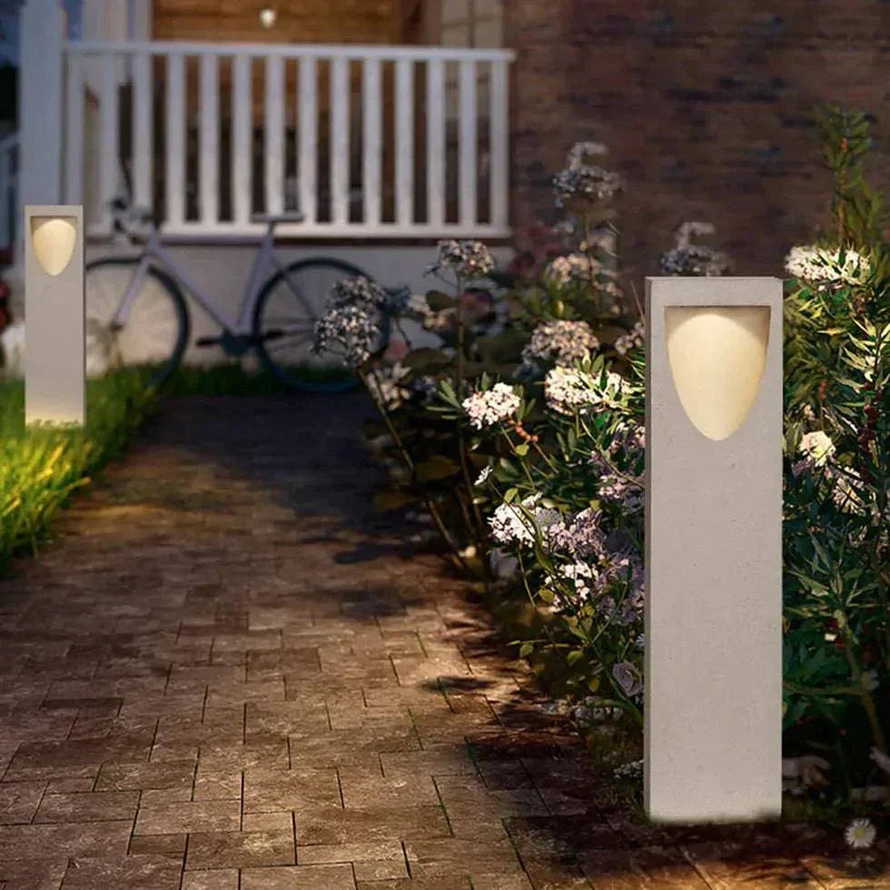 Luminaire Extérieur Blanc Jardin Moderne Étanche - Clowas.fr