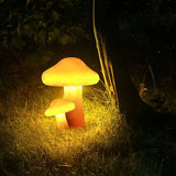 Orange mushroom Shaped Led Outdoor Floor lamps