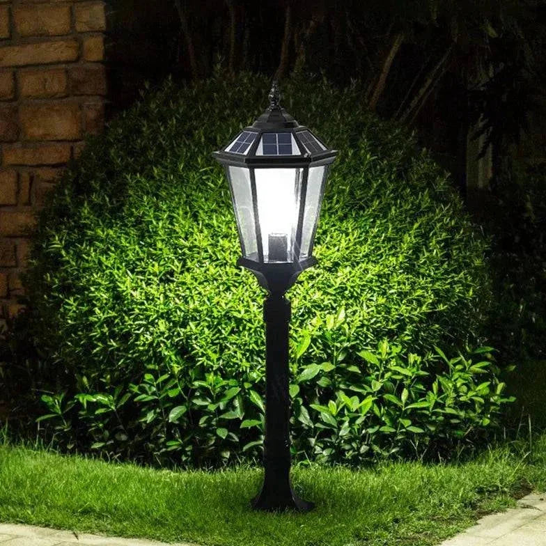 Lampadaire Extérieur Solaire Rétro Européen - Clowas.fr