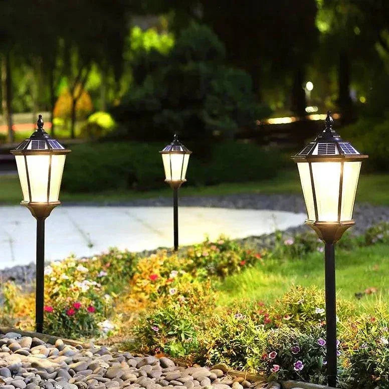 Lampadaire Extérieur Solaire Rétro Européen - Clowas.fr