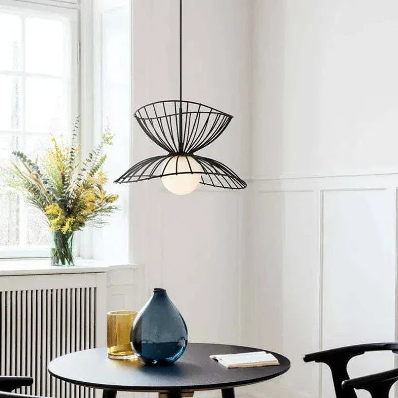 Lustre En Forme De Pétale De Fil Double Couche - Clowas.fr