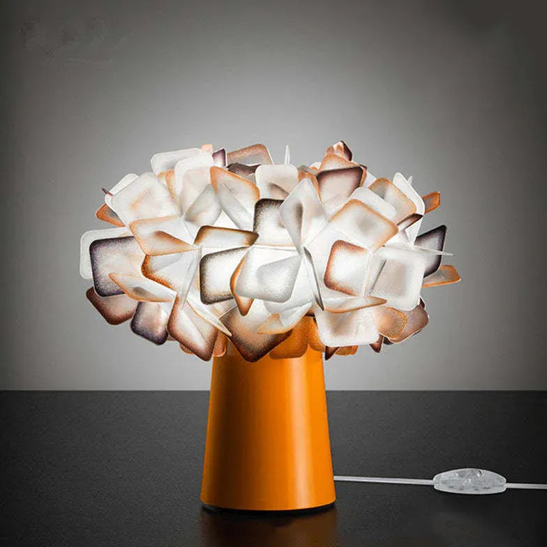 Lampe de table de style art des fleurs en PVC