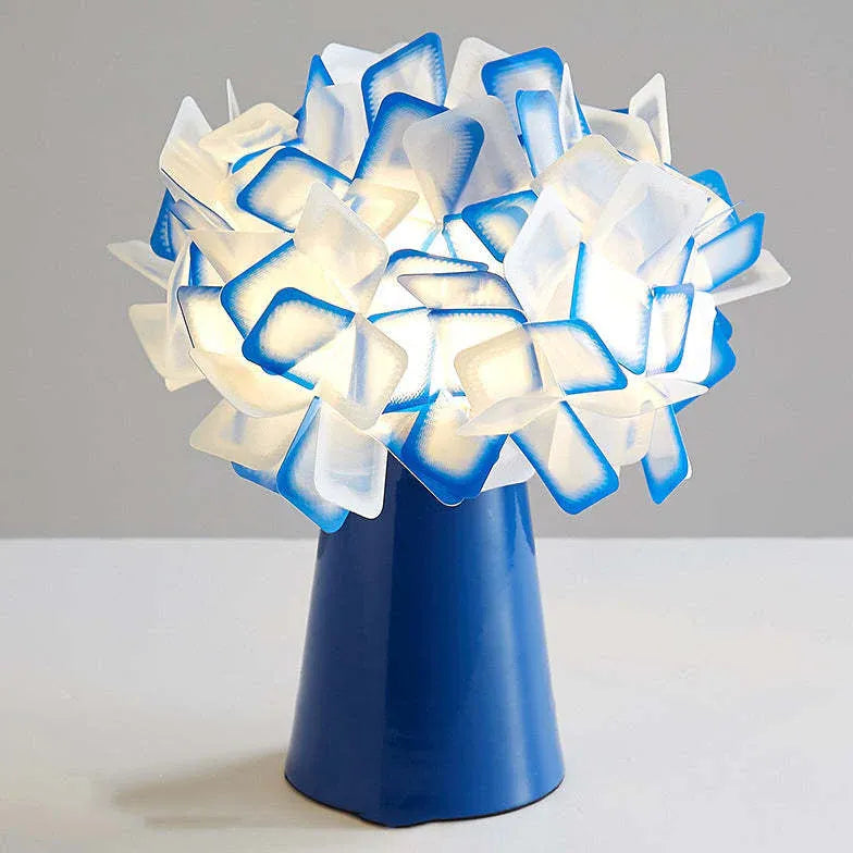 Lampe de table de style art des fleurs en PVC