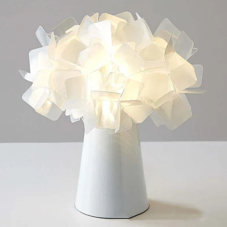 Lampe de table de style art des fleurs en PVC