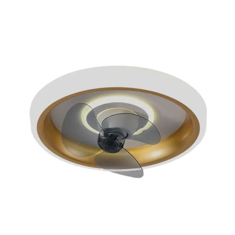 élégant ventilateur de plafond à luminaire LED rond