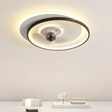 Double Ring Bedroom Ceiling Fan With Light