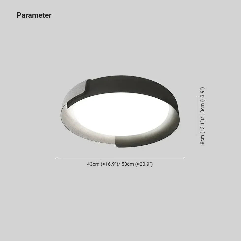 Plafonnier Plat Led Design Minimaliste Chambre Bois - Clowas.fr