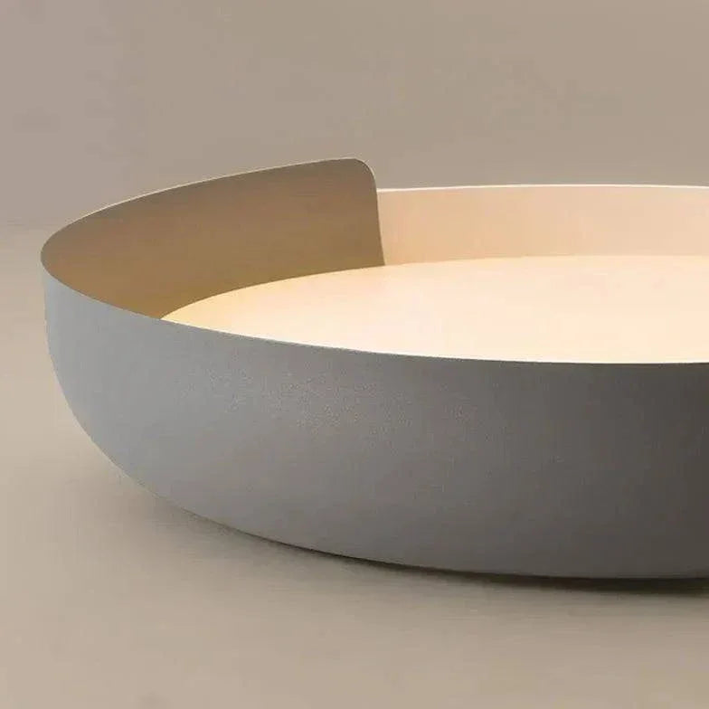 Plafonnier Plat Led Design Minimaliste Chambre Bois - Clowas.fr