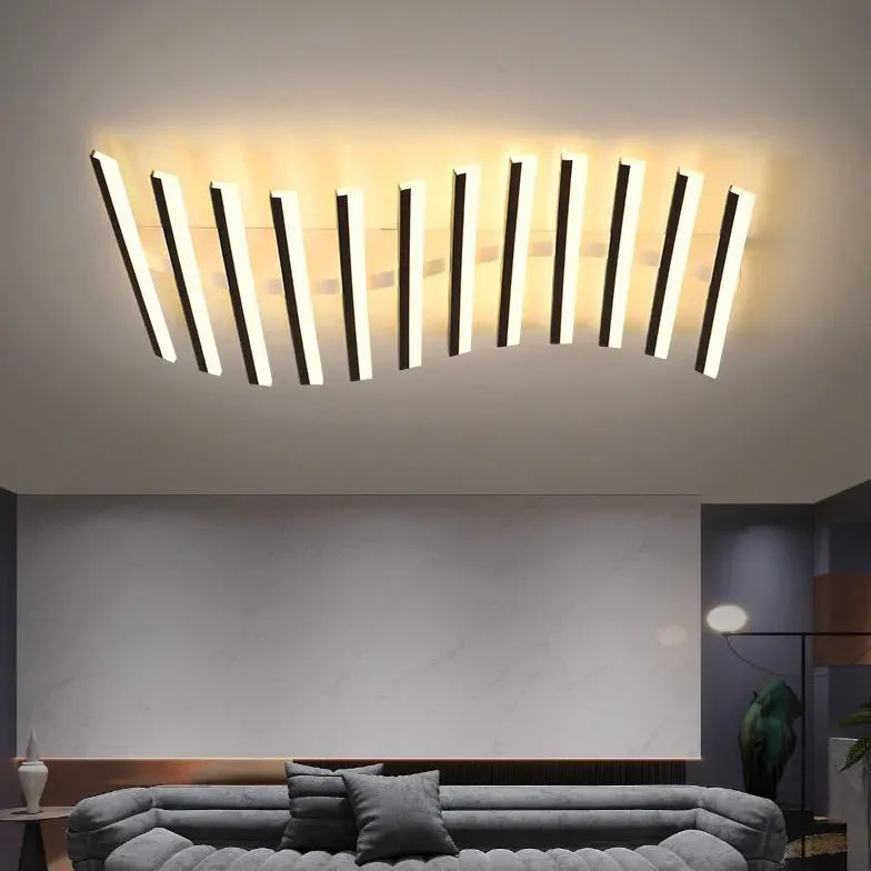 Wavy Slim Tube Modern Ceiling Light