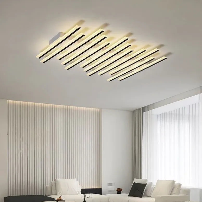 Wavy Slim Tube Modern Ceiling Light