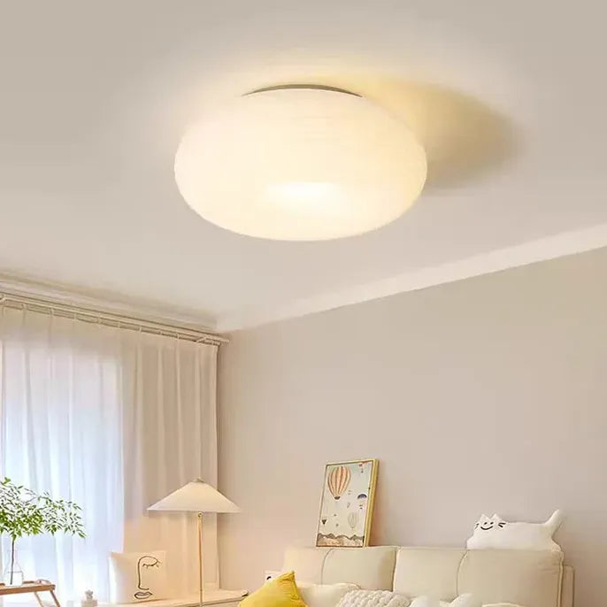 White Round Ceiling Light for Living Room