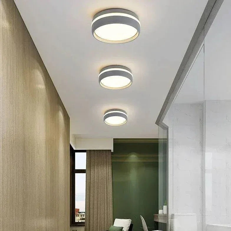 Plafonnier Rond Moderne Bicolore Pour Couloir - Clowas.fr