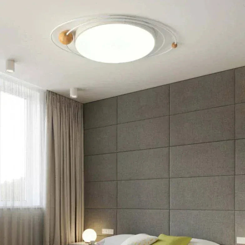 Plafonnier Blanc Moderne Rond Pour Salon Et Maison - Clowas.fr
