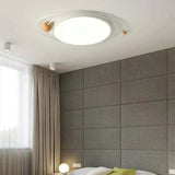 Plafonnier Blanc Moderne Rond Pour Salon Et Maison - Clowas.fr