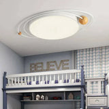 Plafonnier Blanc Moderne Rond Pour Salon Et Maison - Clowas.fr