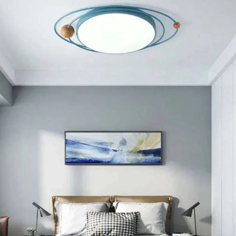 Plafonnier Blanc Moderne Rond Pour Salon Et Maison - Clowas.fr