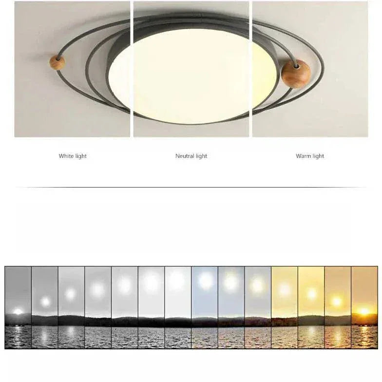 Plafonnier Blanc Moderne Rond Pour Salon Et Maison - Clowas.fr