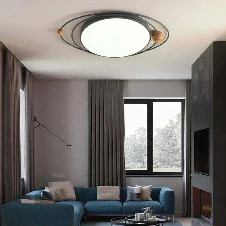 Plafonnier Blanc Moderne Rond Pour Salon Et Maison - Clowas.fr