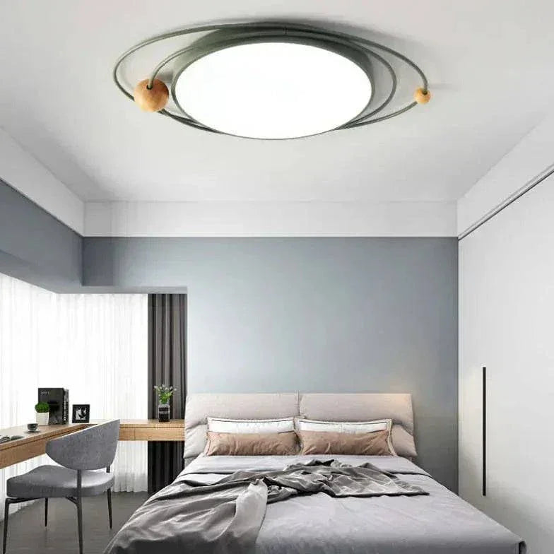 Plafonnier Blanc Moderne Rond Pour Salon Et Maison - Clowas.fr