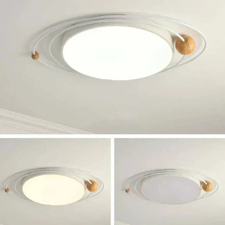 Plafonnier Blanc Moderne Rond Pour Salon Et Maison - Clowas.fr