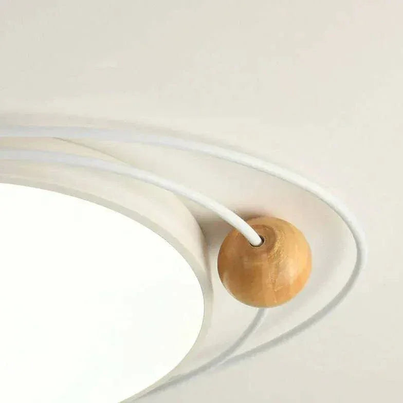 Plafonnier Blanc Moderne Rond Pour Salon Et Maison - Clowas.fr