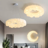 Layered Circular Translucent Artistic Pendant Light