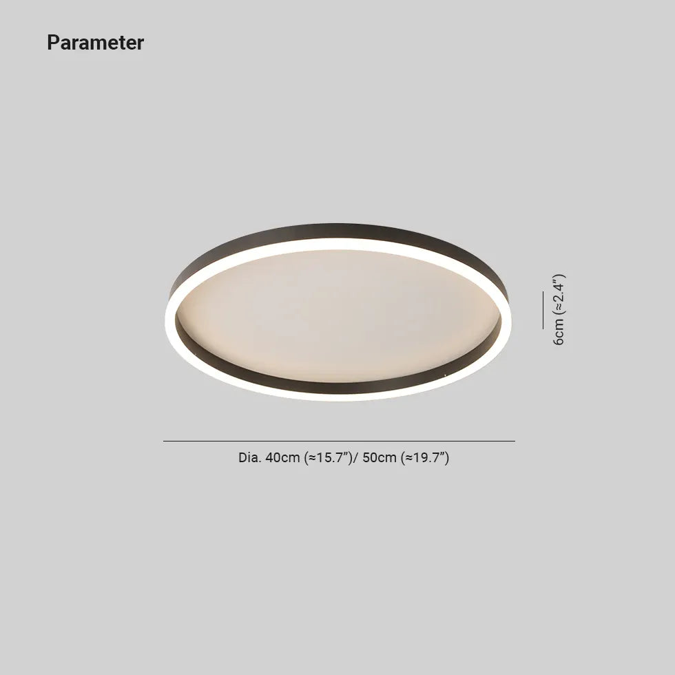 Plafonnier extra plat rond chambre nordique