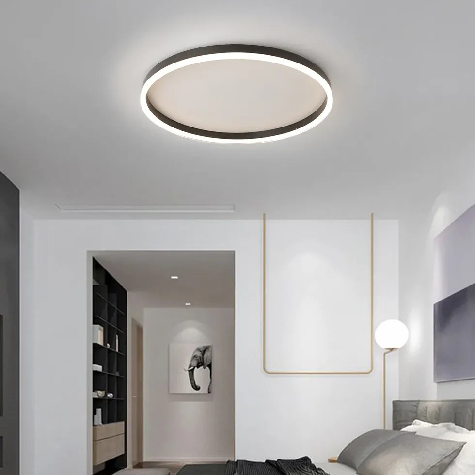 Plafonnier extra plat rond chambre nordique