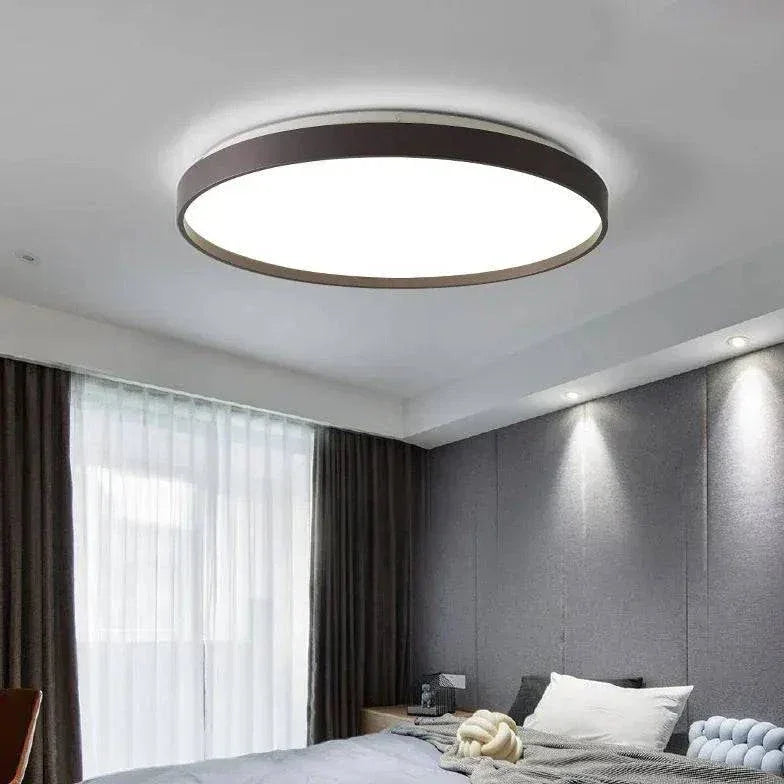 Plafonnier Rond Créatif De Couleur Nordique Pour Chambre À Coucher - Clowas.fr